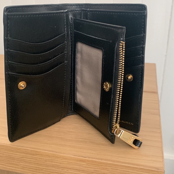 Lauren Ralph Lauren Black Card Case/Mini Wallet - Picture 2 of 9